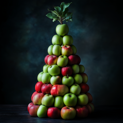 Apple Christmas Tree