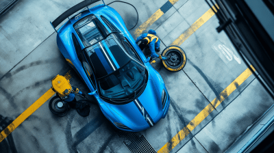 Sports Car Tire Change