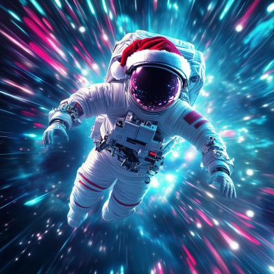 Astronaut in Warp Speed