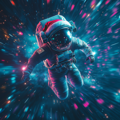 Astronaut in Warp Speed