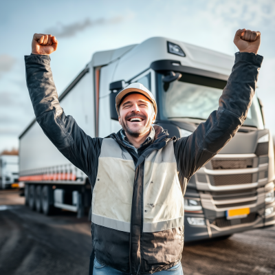 Celebration of a Truck Driver