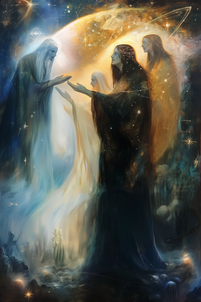 Meeting of the Astrological Gods