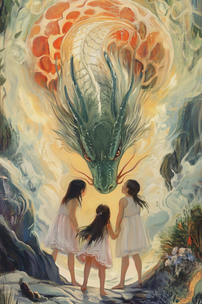 Girls and the Friendly Dragon