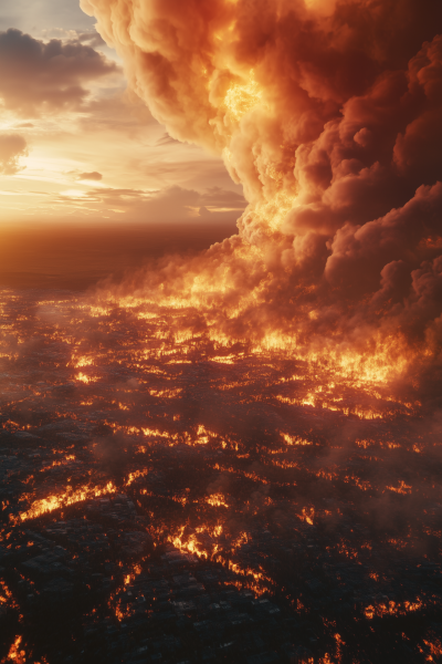 Fire Spreading Landscape