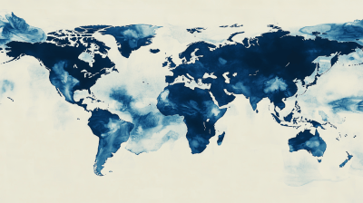 World Map with Direction