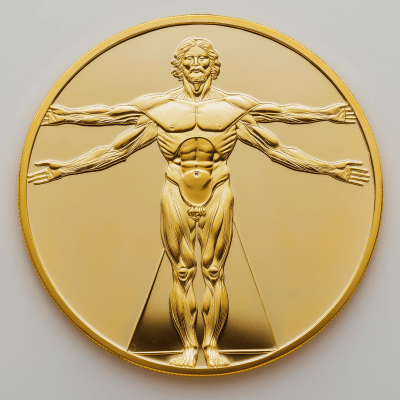 Vitruvian Man Coin