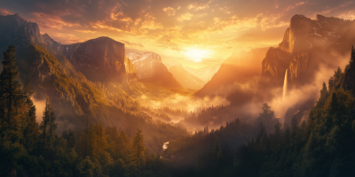 Yosemite Valley at Golden Hour