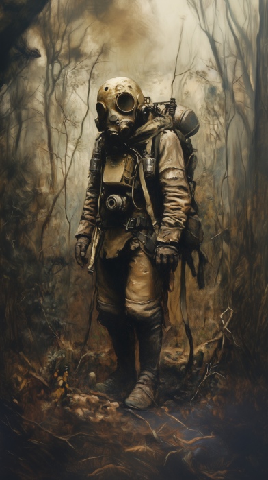 Medieval Soldier in Mechanical Armor