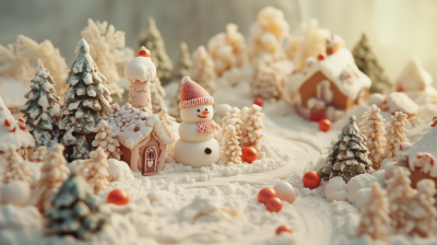 Marzipan Winter Wonderland