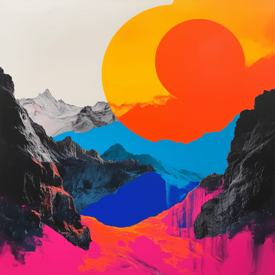 Vibrant Minimalist Abstract