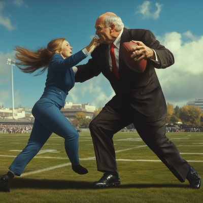Football Player in Action