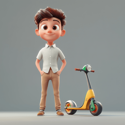 3D Pixar Scene