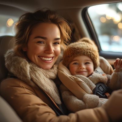 Family car ride