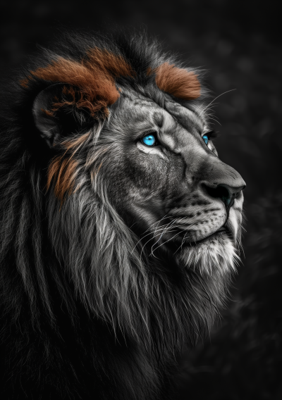 Majestic Male Lion