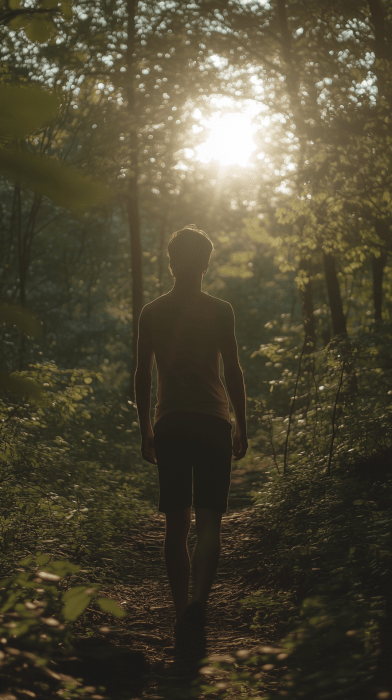 Man Gazing at the Sun