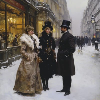 Victorian Christmas Portrait