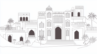 Yemeni Style Building Outline