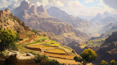 Realistic Yemen Landscape
