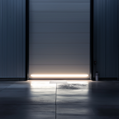 Cinematic Factory Garage Door
