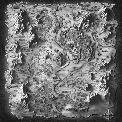 Detailed Fantasy Map