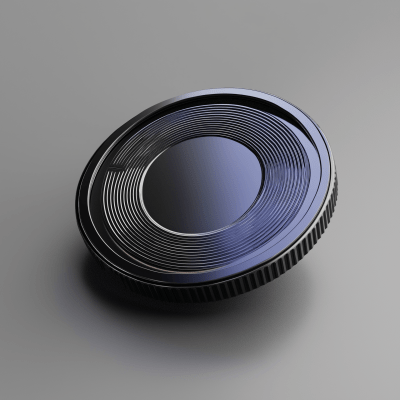 3D Black Coin