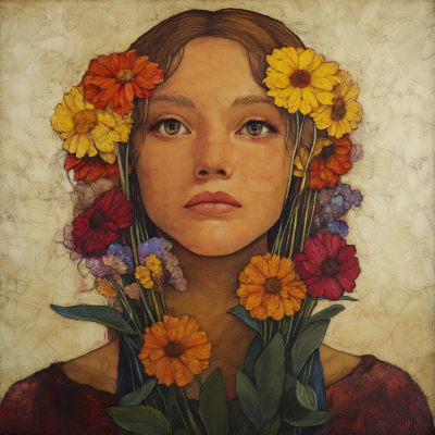 Woman with Flowers