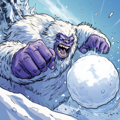 Yeti Wields the Snowball of Death