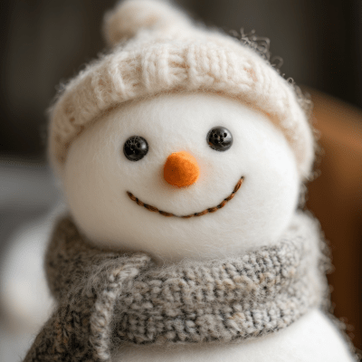Cozy Felt Snowman
