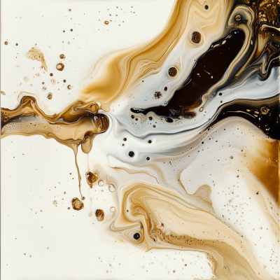 Abstract Coffee Pour
