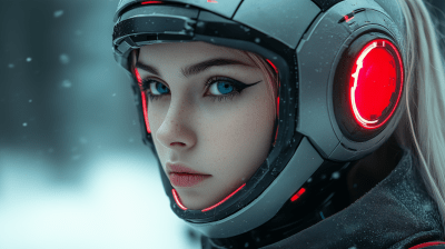 Female Robot Cosplayer