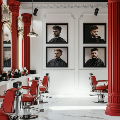 Stylish Barber Shop Interior