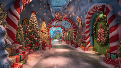 Whoville Christmas Backdrop