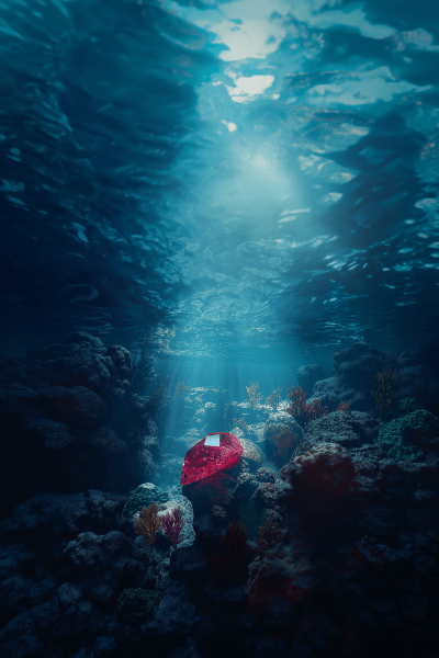 Hidden Red Ruby Stone