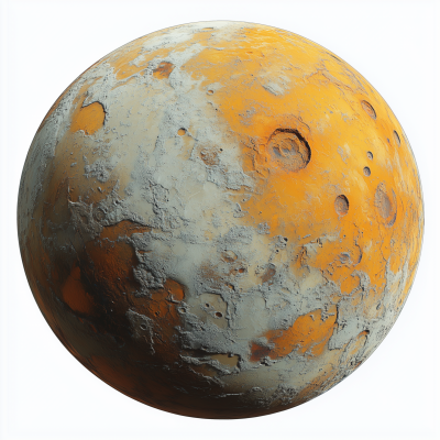 Realistic Orangish Planet