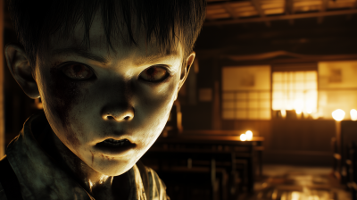 Creepy School Boy