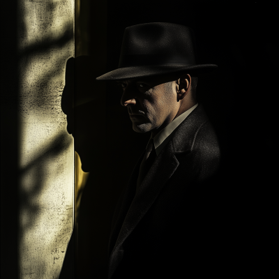 Mysterious Man in Shadows