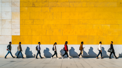 People Walking on a Sunny Day