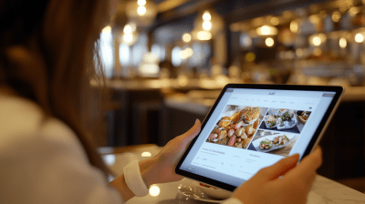 Woman Reading on iPad