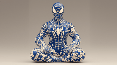 Chinese Porcelain Spiderman Figure