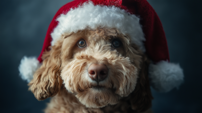 Golden Doodle as Nikolaus