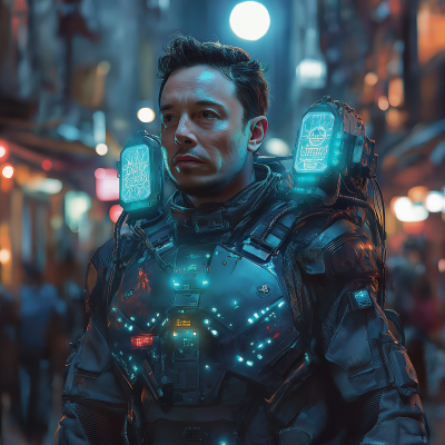 Futuristic Space Traveler