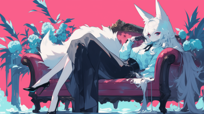 Elegant Fox Lady