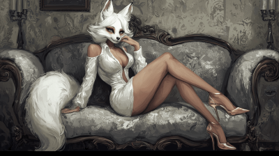 Elegant Fox Lady