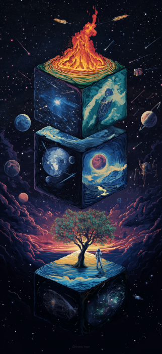 Vivid Rubik’s Cube Fragmentation