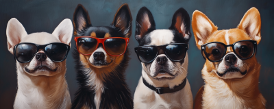 Cool Dogs with Sunglasses