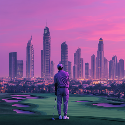 Golfing in Dubai