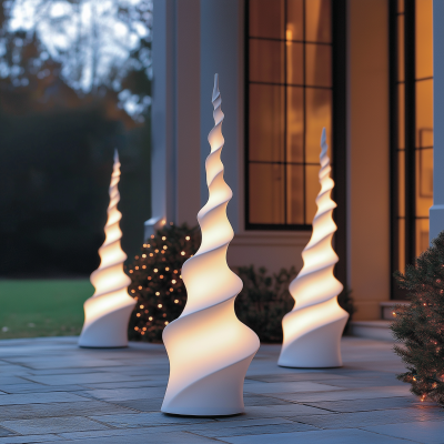 Futuristic Outdoor Christmas Decorations