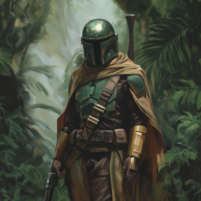 Mandalorian in Jungle