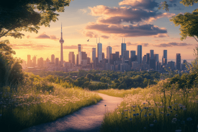 Clean City Skyline