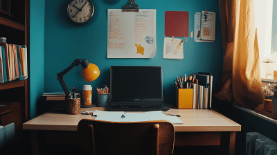 Organized Study Desk